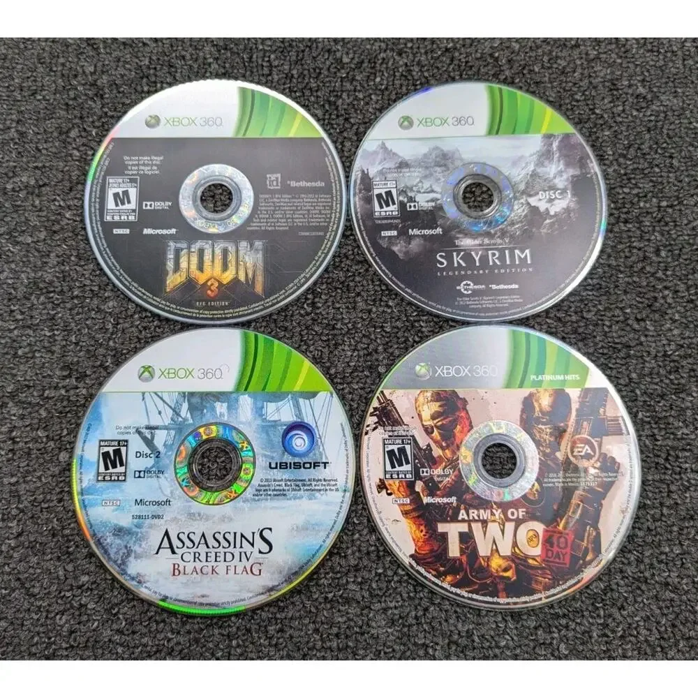 Lot of 32 Microsoft XBOX 360 Games Loose Discs in Sleeves Tested/Untested